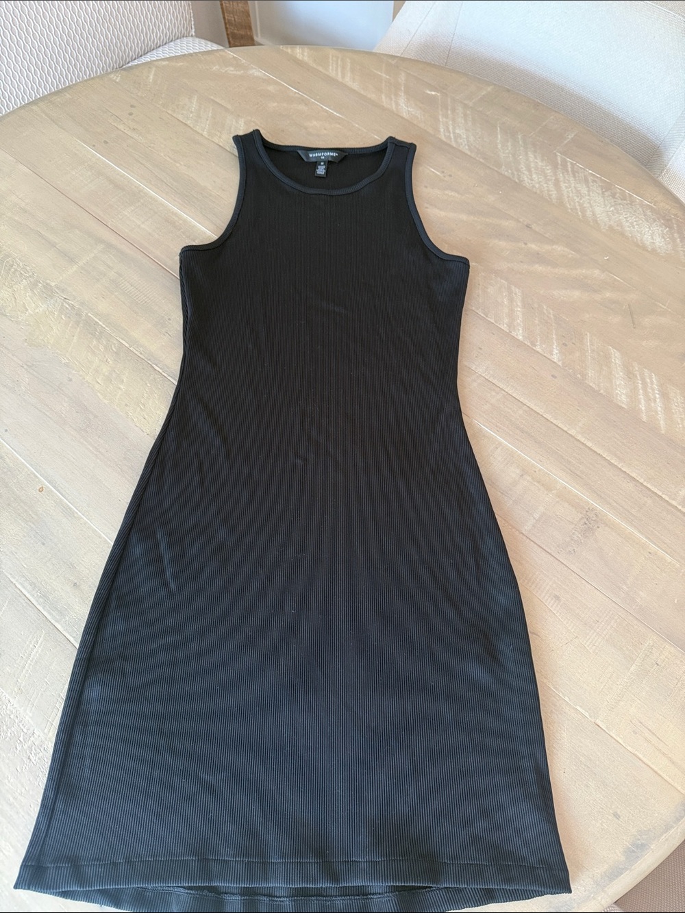 WHBM Rib sleeveless mini dress